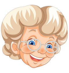 A Smiling Elderly Woman