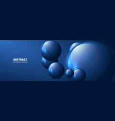 Blue Realistic 3d Spheres And Balls