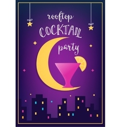 Rooftop Cocktail Party Invitation Card