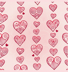 Fine Seamless Pattern With Hearts