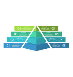 Pyramid Up Arrows Infographic Diagram Chart