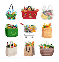 Shopping Bag And Basket Set