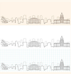 Denver Hand Drawn Skyline