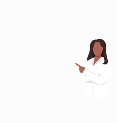 Web Banner With A Young African Female Doctor