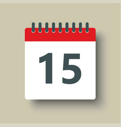 Icon Calendar Day Number 15 15th Day Month