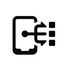 Mobile Database Structure Icon