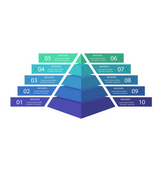 Pyramid Up Arrows Infographic Diagram Chart