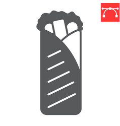 Shawarma Glyph Icon