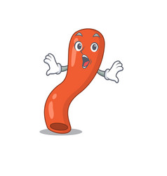 Appendix Mascot Design Concept Having A Surprised