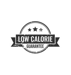 Low Calorie Label Or Sticker On White Background