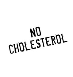 No Cholesterol Rubber Stamp