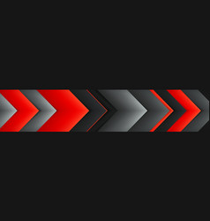 Abstract Black Background With Red Accent