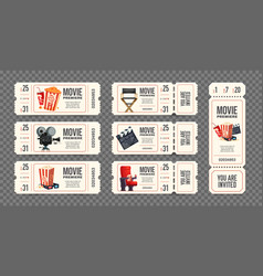 Cinema Tickets Set