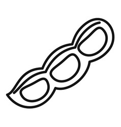 Fava Kidney Bean Icon Outline Style