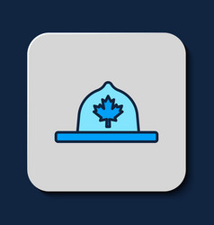 Filled Outline Canadian Ranger Hat Uniform Icon