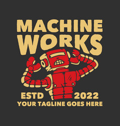 T Shirt Design Machine Works With Robot And Gray