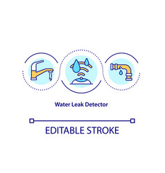 Water Leak Detector Concept Icon