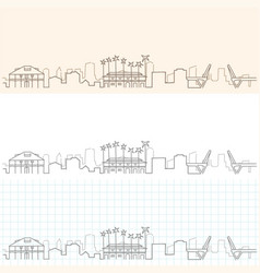 Fort Lauderdale Hand Drawn Skyline