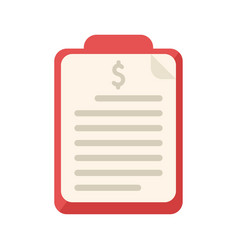 Bank Clipboard Icon Flat Finance Payment