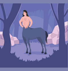 Centaur Fairytale In Forest