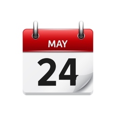 May 24 Flat Daily Calendar Icon Date