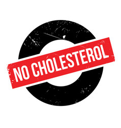 No Cholesterol Rubber Stamp