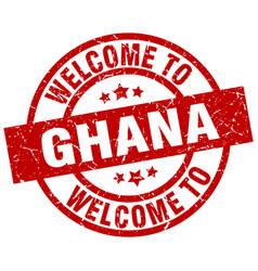 Welcome To Ghana Red Stamp