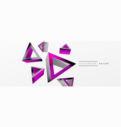 3d Triangle Abstract Background Basic Shape