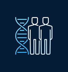 People With Dna Double Helix Linear Colored