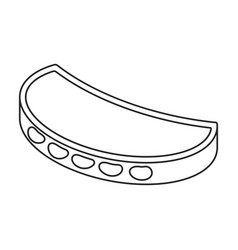 Tambourine Outline Icon Drum