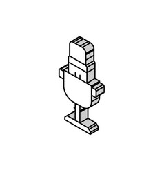 Voice Mic Microphone Isometric Icon