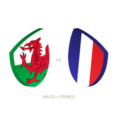 Wales V France Icon For Rugby Tournament