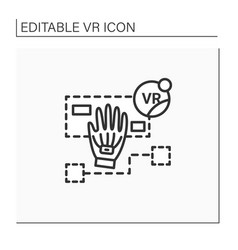 Simulation Based Learning Line Icon