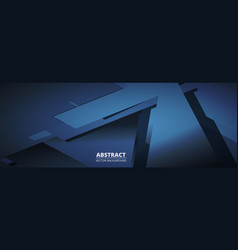 Dark Blue Abstract Banner Background