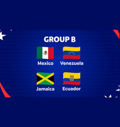 Group B Flag Ribbon American Football Usa 2024