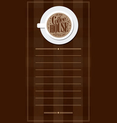 Coffee House Retro Long Menu