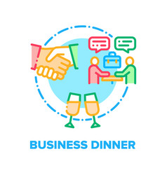 Business Dinner Concept Color