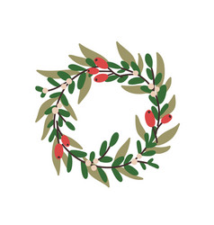 Christmas Wreath Holiday Circle Decoration With