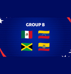 Group B Emblem Ribbon American Football Usa 2024