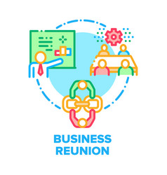 Business Reunion Concept Color