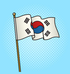 Flag Of South Korea Pinup Pop Art