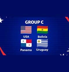 Group C Flag Ribbon American Football Usa 2024