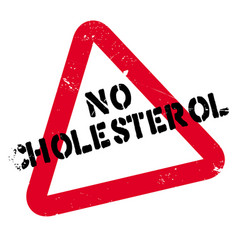 No Cholesterol Rubber Stamp