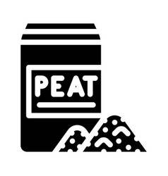 Bag Peat Glyph Icon