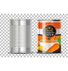 Carrot Soup On Grid Background