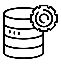 Gameplay Data Server Icon Outline Arcade