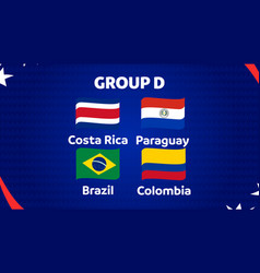 Group D Flag Ribbon American Football Usa 2024