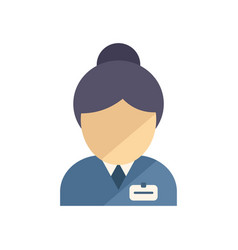 Bank Worker Icon Flat Finance People