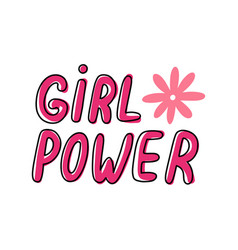 Girl Power Doodle Icon Color Line