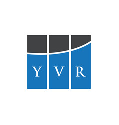 Yvr Letter Logo Design On White Background